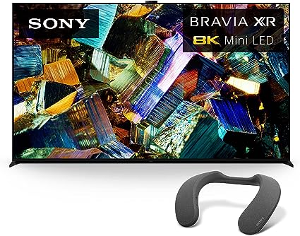 Sony 75 Inch 4K Ultra HD TV Z9K Series:BRAVIA XR 8K Mini LED Smart Google TV, Dolby Vision HDR, Exclusive Features for PS 5 XR75Z9K-2022 w/Neckband Bluetooth Speaker and TV Adaptor WLA-NS7