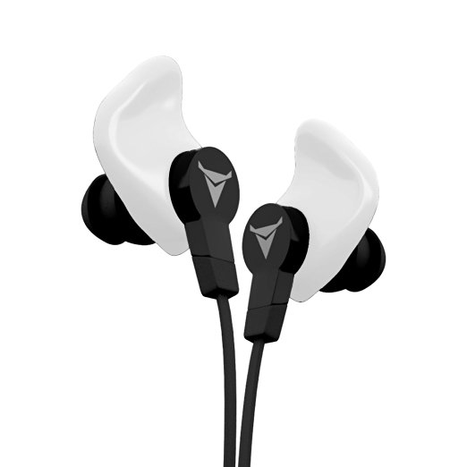 Decibullz CON-WHT Custom Molded In-Ear Headphones, White