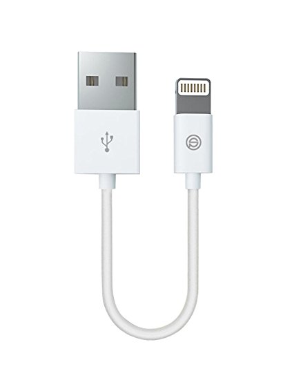 OPSO [Apple MFi Certified] 0.15M / 0.5 ft Lightning 8-pin to USB Charging Cable / Cord for iPhone 7 6s 6 Plus SE 5s 5c 5,iPad Pro Air 2,iPad mini 4 3 2,iPod touch nano - White