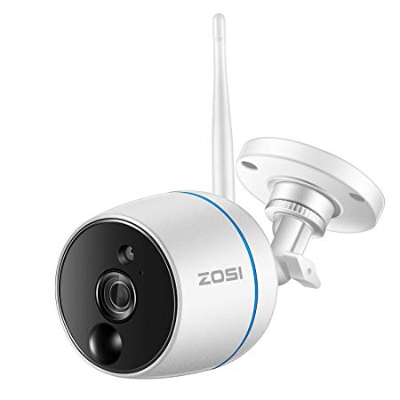 ZOSI 1080P FHD Wireless Security Camera for Home, 1920x1080TVL WiFi Surveillance Camera Outdoor Indoor with SD Card Slot, Two-Way Audio, Pir Motion Detection and Remote Access（No SD Card Included