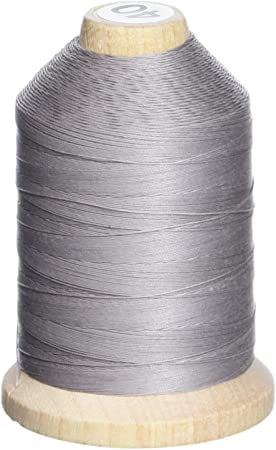 YLI 21100-011 3-Ply T-40 Cotton Hand Quilting Thread, 1000 yd, Grey