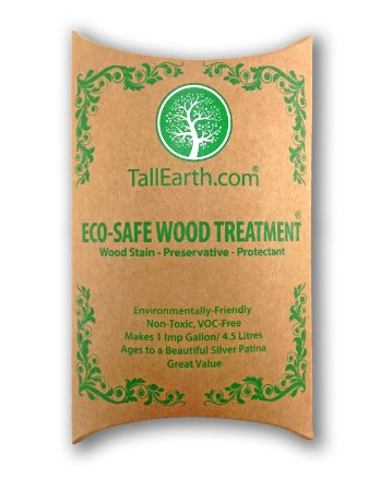 ECO-SAFE Wood Treatment - Stain and Preservative by Tall Earth - 135 Gallon Sizes - Non-Toxic VOC Free Natural Source 1 Gallon