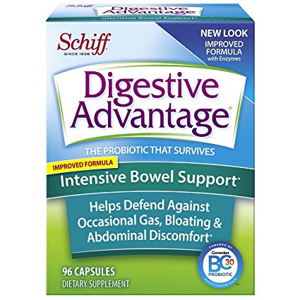 Schiff, Digestive Advantage, Intensive Bowel Support, 96 Capsules - 2pc