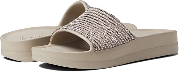 Skechers Women's Foamies Cali Charm-Be Fancy Slide Sandal