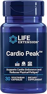 Life Extension Cardio Peak, Cardiovascular Supplement, Heart Health, arjuna, 1-Daily, Gluten Free, Non-GMO, Vegetarian, 30 Capsules