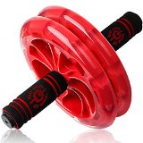 BIO Core Ab Roller - Fitness Wheel and Abdominal Carver To Workout Exercise and Strengthen Your Abs and Core - Plus Get A FREE Pro Knee Mat To Supplement Your Training For A Limited Time