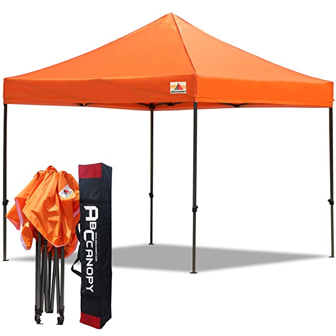 ABCCANOPY Patio 3x3 Gazebo Fully Waterproof Heavy Duty Pop Up Gazebo   HandBag (9-orange)