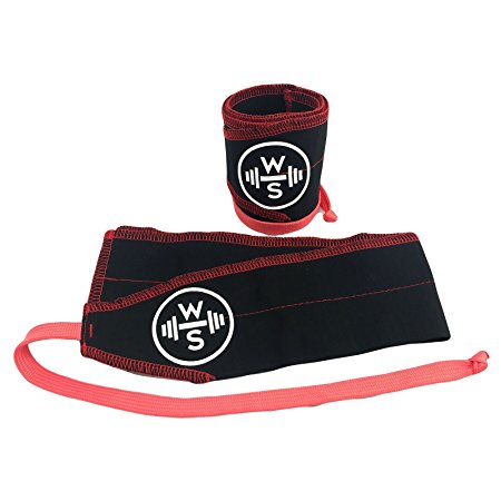 Premium Wrist Wraps By WODshop | Durable Polyester & Cotton Blend Material | Great Wrist Support & Full Range Of Motion | Ideal For Powerlifting, Weight Lifting, Bodybuilding & Crossfit | Men & Women