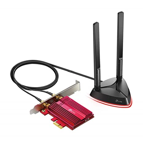 TP-LINK Archer TX3000E AX3000 Wi-Fi 6 Bluetooth 5.0 PCI Express Adapter with Two Antennas, Intel AX200, PCIe Network Interface Card for Desktop, Low-Profile Bracket Included