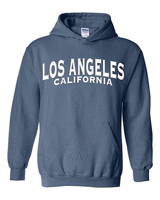 ARTIX Los Angeles California White Unisex Hoodie Sweatshirts