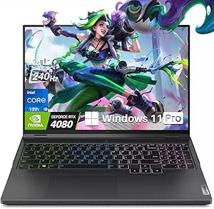 Lenovo Legion Pro 7 2024 Newest Gaming Laptop, Intel 24-core i9-13900HX, NVIDIA GeForce RTX 4080, 16" 2K 240Hz Display, 32GB RAM, 2TB SSD, Wi-Fi 6, Backlit KB, HDMI, USB 3.0, Windows 11 Pro