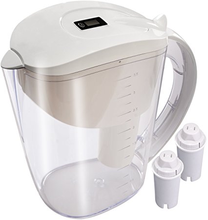 Alkaline Water Pitcher - 3.5 L Capacity - Extra Replacement Filter - By Utopia Kitchen