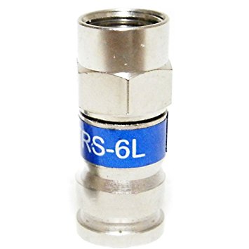 PCT-TRS-6LMG Universal RG-6 Coaxial Locking Compression Connector, 50 Piece