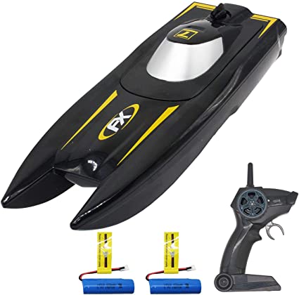 VOLANTEXRC RC Boat for Pool and Lake, High Speed Remote Control Boat for Kids with Water Sensing, Improved Waterproof Design for Boys or Girls (Black)