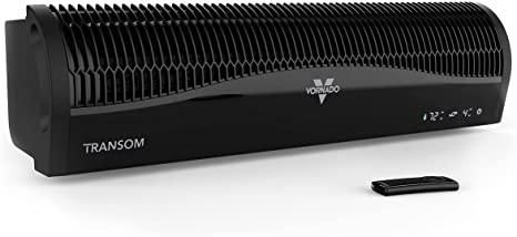 Vornado TRANSOM Window Fan with 4 Speeds, Remote Control, Reversible Exhaust Mode, Weather Resistant Case, Black, Whole Room