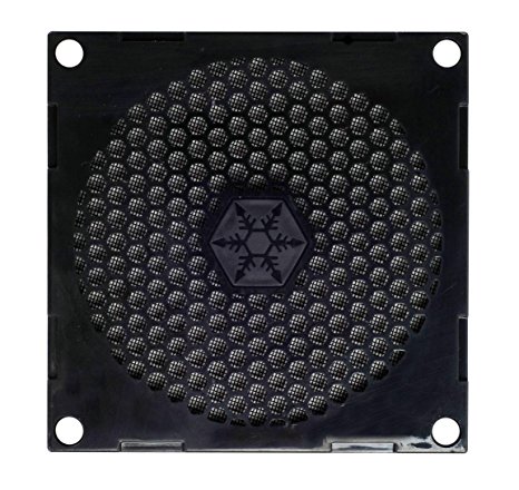 SilverStone 80mm Fan Filter with Grill FF81B (Black)