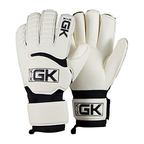 KixGK Club Goalkeeper Gloves (Sizes 5-12): All Purpose Match Training Adult & Youth Unisex Soccer Goalie Gloves - GK Gloves Designed for Performance, Comfort, & Safety