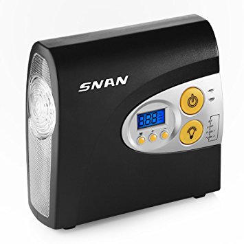 SNAN 12V Digital Tyre Inflator Car Air Compressor With Built In Light