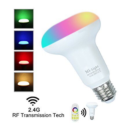 Tanbaby Mi Light 2.4G 9W Wifi Smart LED Bulb Lamp Brightness color Temperature Dimmable LED Bulb RF Remote Controller