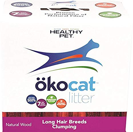 Healthy Pet okocat Natural Wood Litter Long Hair Breeds Clumping