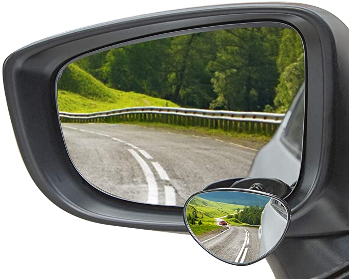 JoyTutus Blind Spot Car Mirror, Clear & Wider View, Minimizes Occupied Mirror, HD Glass Blind Spot Mirror for Reversing & Turning Around, Blindspot Mirror for Car, Car Mirror Blindspot 2 Packs