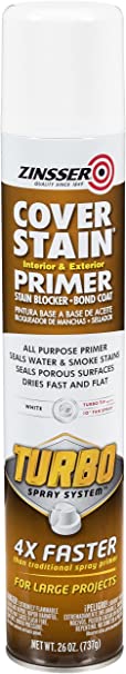 Zinsser Cover Stain Turbo Primer Spray, 26 oz, White