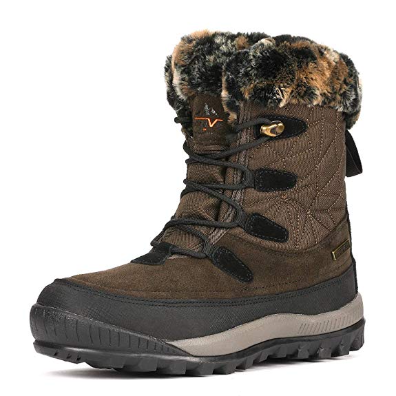 NORTIV 8 Women's A0052 Insulated Waterproof Construction Hiking Winter Snow Boots