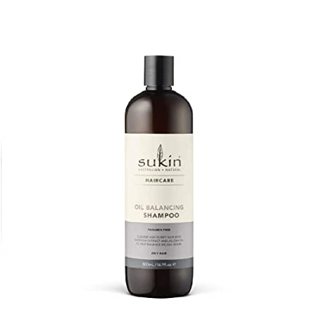 Sukin Oil Balancing Shampoo for Oily Hair, Citrus & Spearmint, 16.9 Fl. Oz.