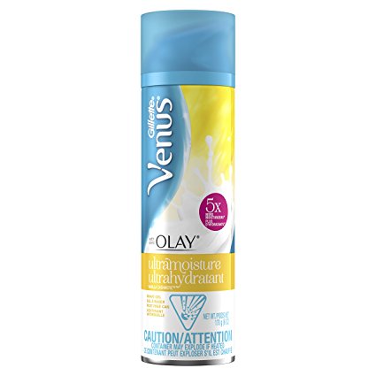 Gillette Venus with Olay Ultra Moisture Shave Gel, Vanilla Cashmere, 6 Ounce, Womens Razors / Blades