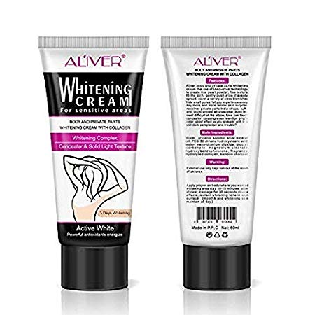 Underarm Whitening Cream, Natural Whitening Cream,Best Gift for Women, Effective for Lightening & Brightening Armpit, Knees, Elbows, Sensitive & Private Areas