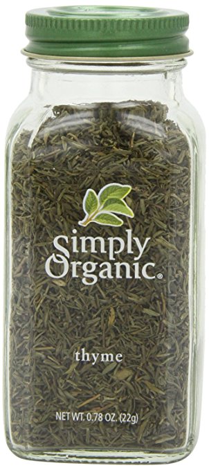 Simply Organic Thyme Leaf Whole Certified Organic, 0.78-Ounce Container