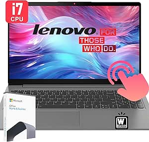 Lenovo IdeaPad 3 Laptop| Intel Core i7 Processor| Touchscreen| 15.6 inch Full HD Display| 40GB RAM, 1TB PCIe SSD|USB-C, HDMI, Card Reader| 1-Year Office Home| Backlit Keyboard| Fingerprint| Windows 11