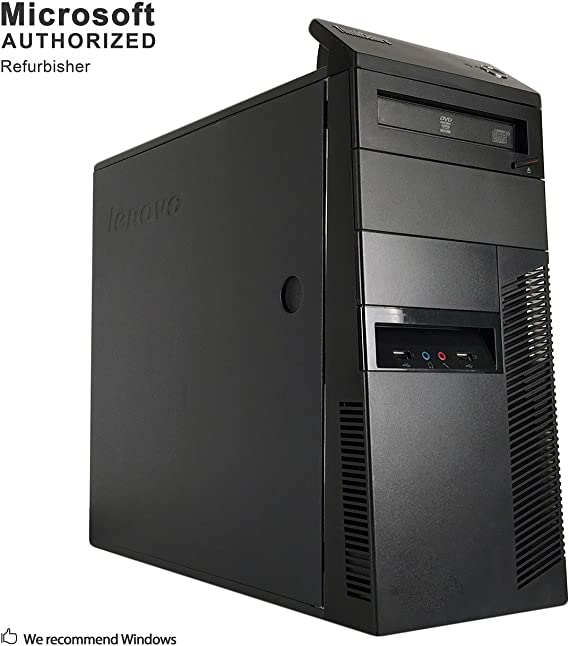 Lenovo ThinkCentre M91P Tower Desktop PC, Intel Core i7-2600 up to 3.80 GHz, 8 GB, 120 GB SSD   500G, DVD-ROM, BT 4.0, WiFi, Windows 10 64-Multi-Language Support English/Spanish/French (Renewed)