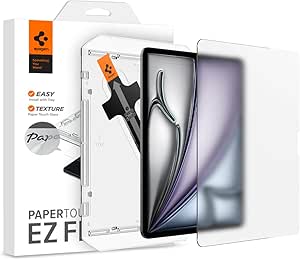 Spigen PaperTouch Tempered Glass Screen Protector [GlasTR EZ Fit PaperTouch] Designed for iPad Air 13 inch M2 (2024) [9H Hardness/Case-Friendly]