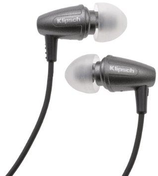 Klipsch Image S3 Noise-Isolating Earphones with Patented Oval Ear-Tips (Graphite Grey)