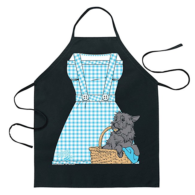 ICUP Wizard of Oz - Dorothy Be The Character Adult Size 100% Cotton Adjustable Black Apron