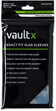 Vault X Graded Card Sleeves - Exact Fit Slab Sleeves for PSA, CGC Size and Similar (100pcs)