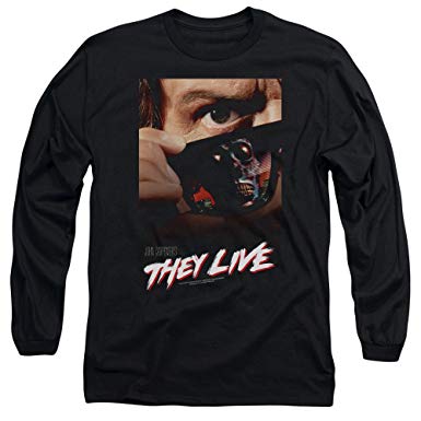 2Bhip They Live Science Fiction Horror Satire Movie Poster Adult Long Sleeve T-Shirt