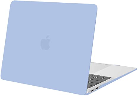 MOSISO Compatible with MacBook Air 13 inch Case 2020 2019 2018 Release A2337 M1 A2179 A1932 Retina Display with Touch ID, Protective Plastic Hard Shell Case Cover, Serenity Blue