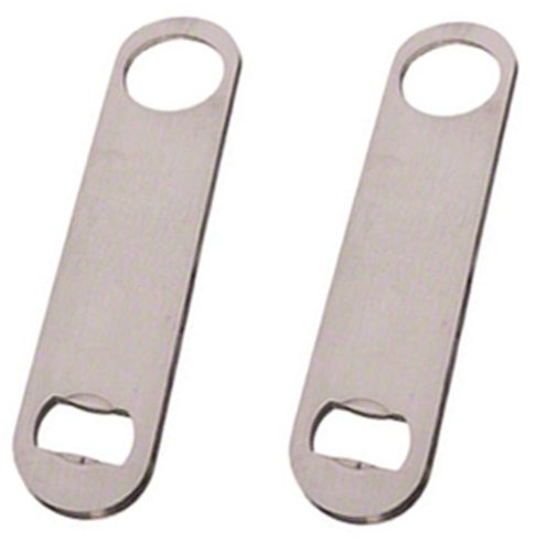 Heavy Duty Stainless Steel Flat Bottle Opener Set of 2