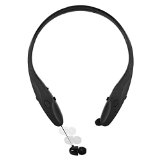 TryaceHBS 950 Bluetooth Wireless Upgrade Version Sports Headset Headphone Earphone Noise Cancellation for IphoneSamsungIpad Smart Mobile Phone and Enabled Bluetooth Black