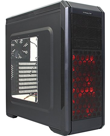 Rosewill Stealth ATX Mid Tower Gaming Computer Case, Black