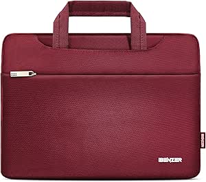 iBenzer Laptop Sleeve Bag for MacBook Air/Pro 13 13.3 14 inch, Carrying Case for 13 in Surface/HP/Dell/Lenovo Chromebook, Laptop Cover for M1 M2 Mac Air/Pro 13"-14”, Wine Red, BG13-WR