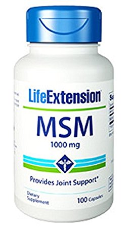 Life Extension MSM 1000 Mg,  100 capsules