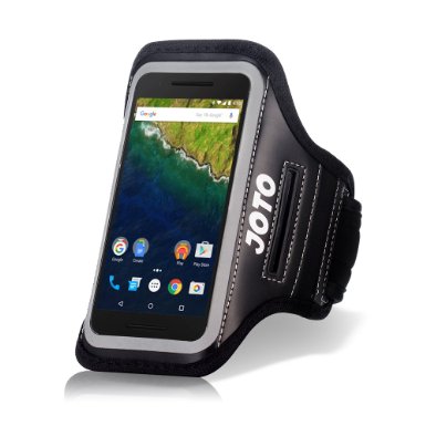 Nexus 6P Armband, JOTO Sport Armband Case for Huawei Nexus 6P 5.7" (2015), best for Gym, Sports Fitness, Running , Exercise , Workout [ Nexus 6P Armband] (Black)