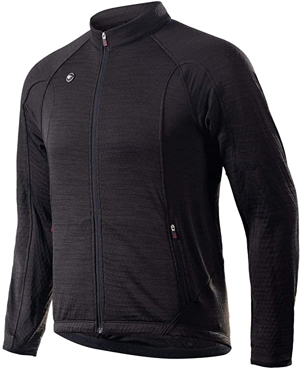 RION Men's Thermal Cycling Jacket, Bike Winter Jacket, Windproof, Fleece Warm Up, Zipper Pockets