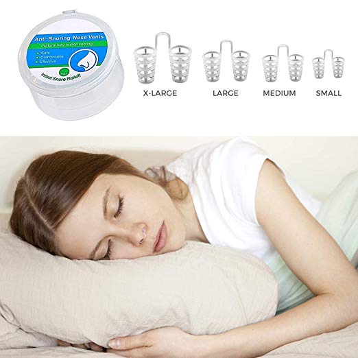 Nose Vents Solution for Comfortable Sleep - Anti Snoring Devices to Ease Breathing - Air Purifier Filter Stop Snore Nasal Dilators (Transparent)