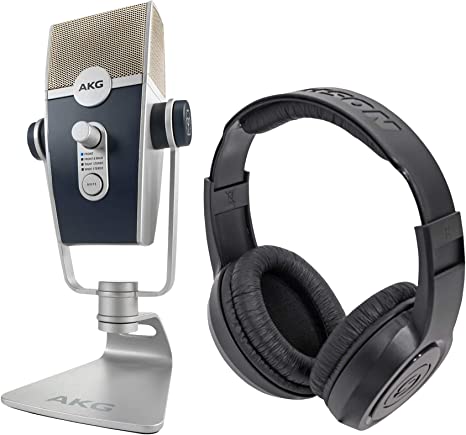 AKG C44-USB Lyra USB Microphone HD Recording Interface/Podcast Mic Headphones