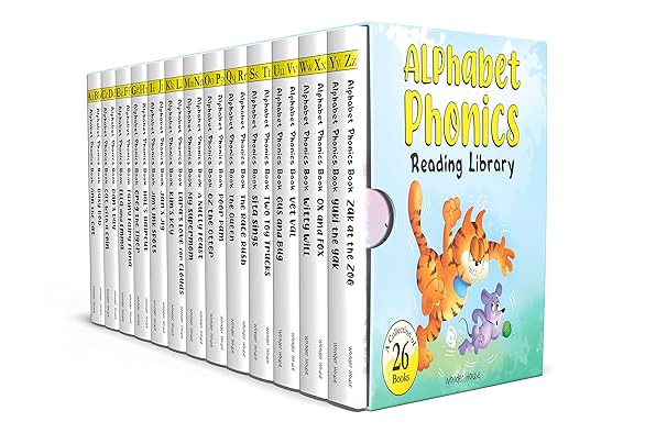 Alphabet Phonics Reading Library For Children Boxset of 26 books