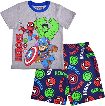 Marvel Boy's 2-Piece Spider-Man Raglan Shirt and Short Set